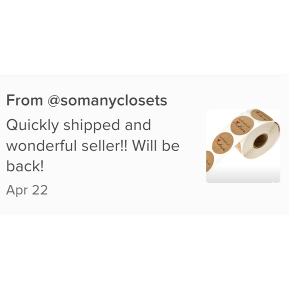 New 1 roll 500 Homemade With Love - Picture 4 of 5